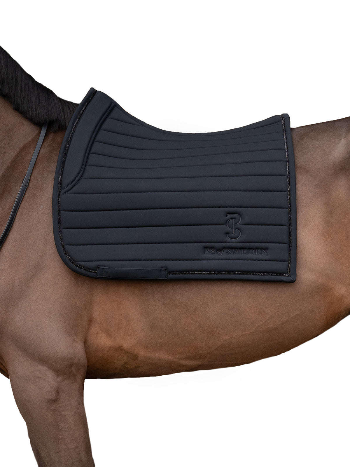Stripe Dressage Saddle Pad Black