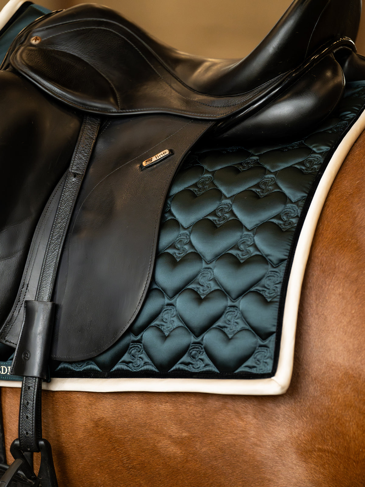 Saddle Pad Heart Dressage Mystic Forest