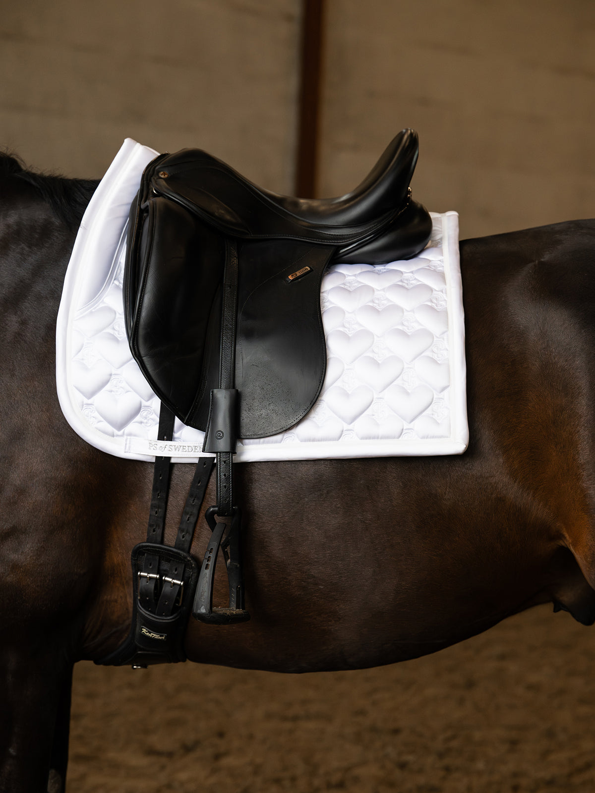 Saddle Pad Heart Dressage White I White