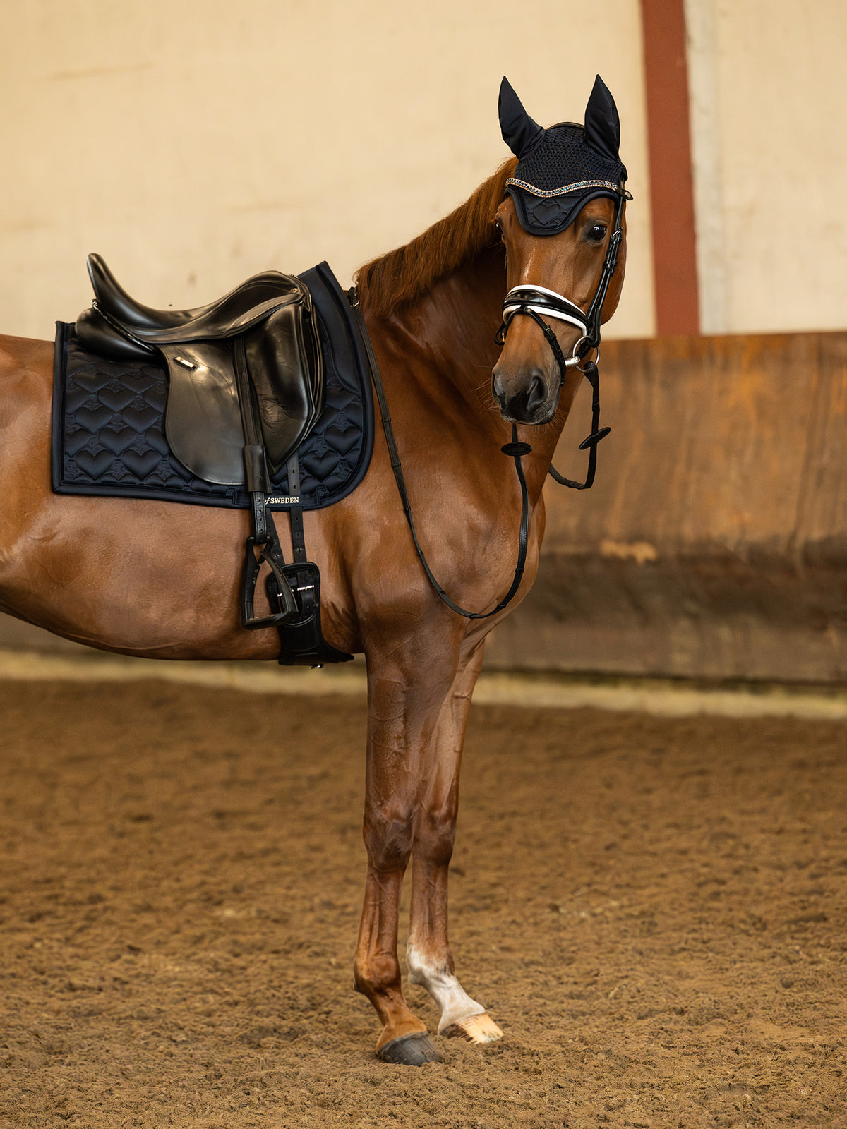 Saddle Pad Heart Dressage Navy