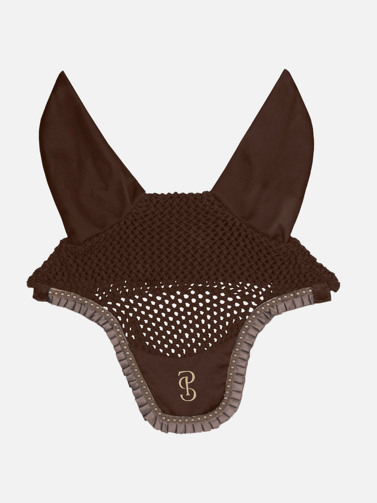 Ear Bonnet Ruffle Pearl - Earth Brown