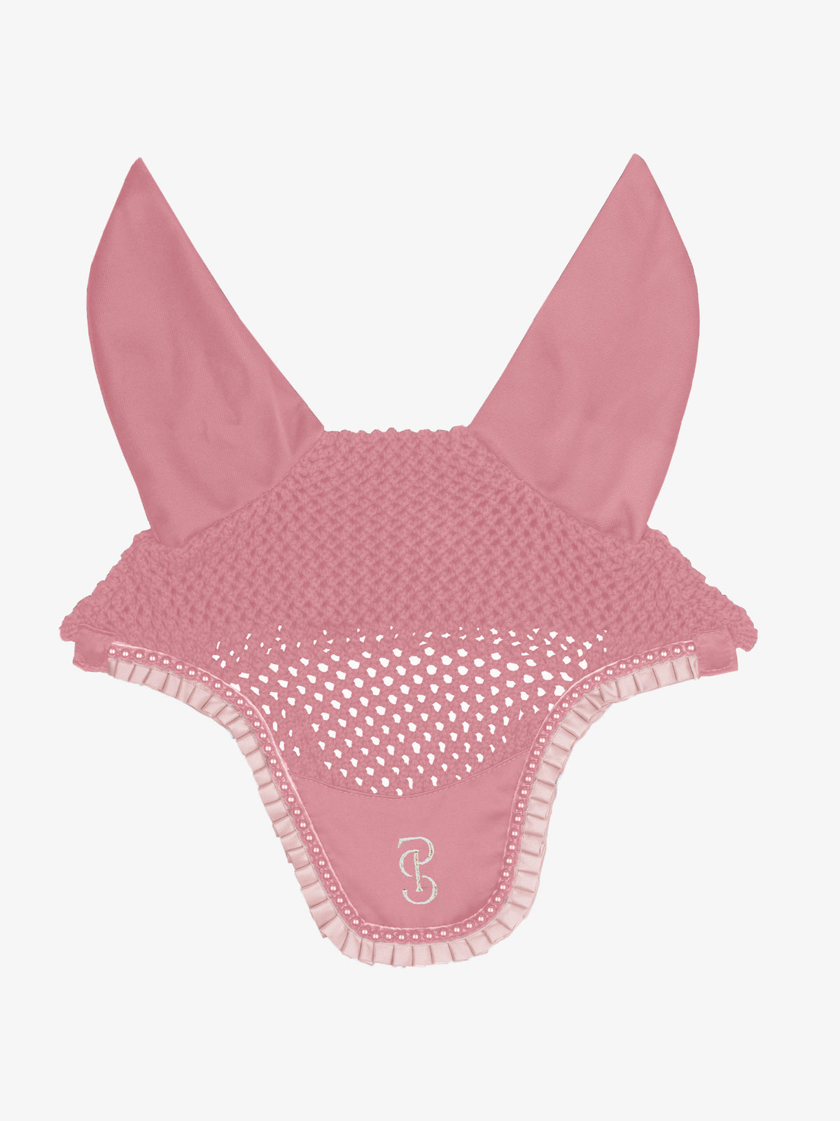 Ear Bonnet Ruffle Pearl - Vintage Pink