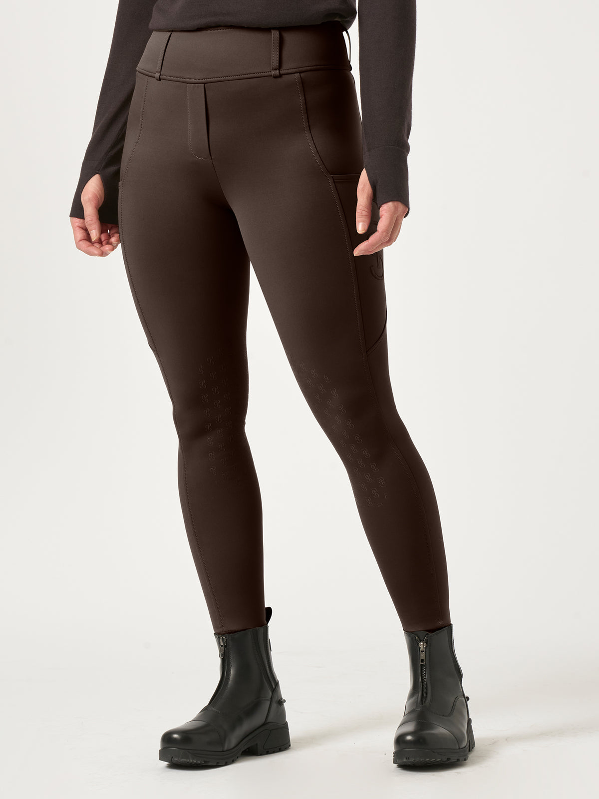 Katja Compression Knee-Patch Riding Tights