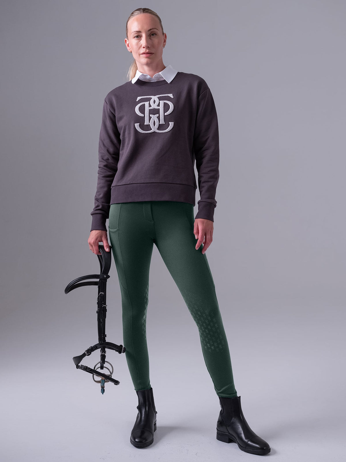 Katja HG Riding Tights - Midnight green