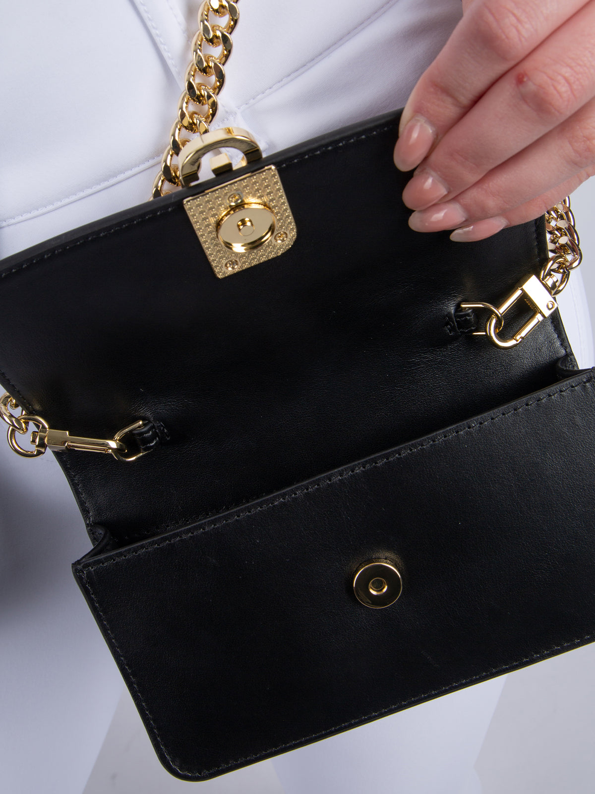 Scarlet Mini Satchel Bag Black