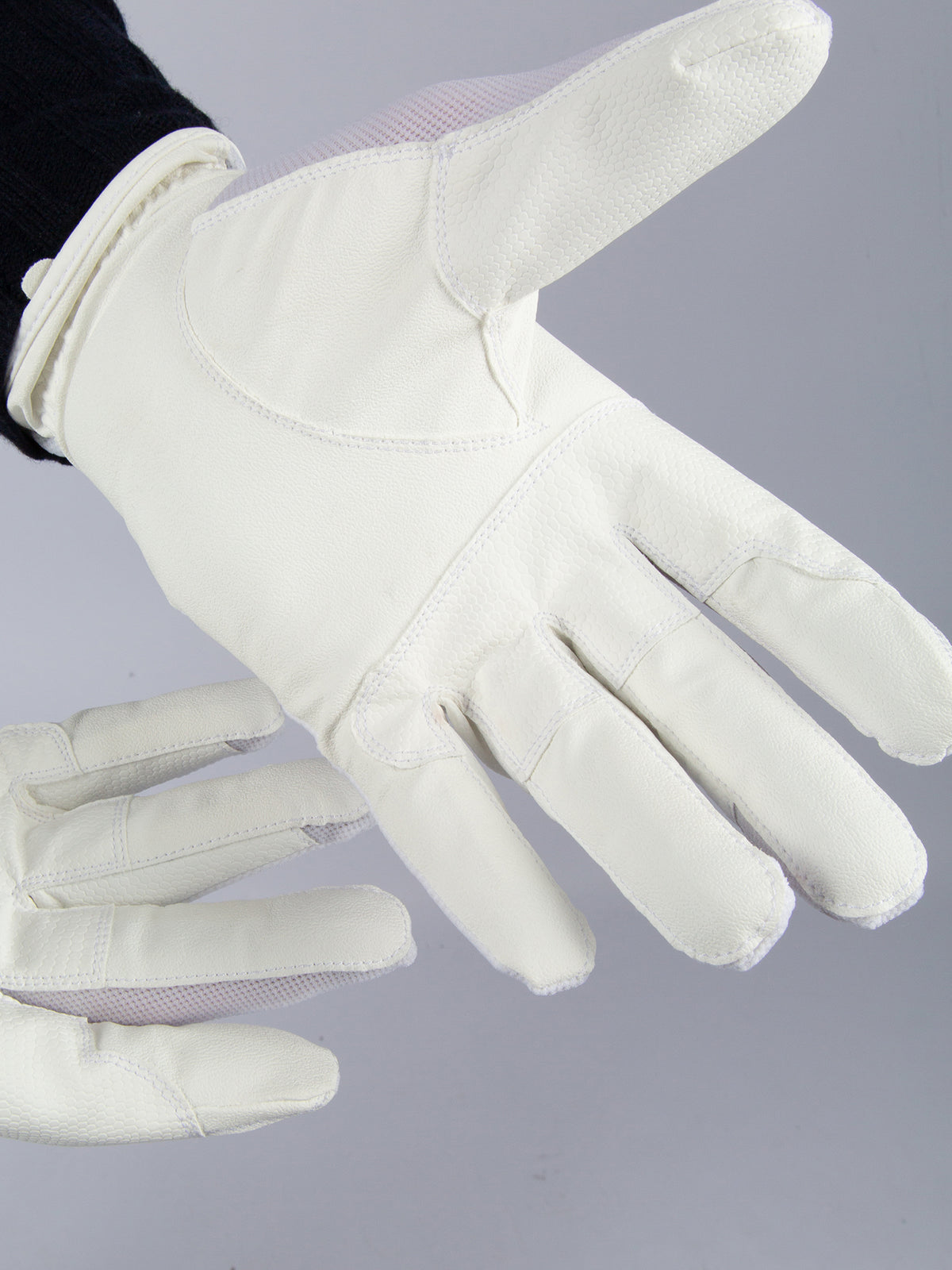 Mens Mesh Riding Gloves White