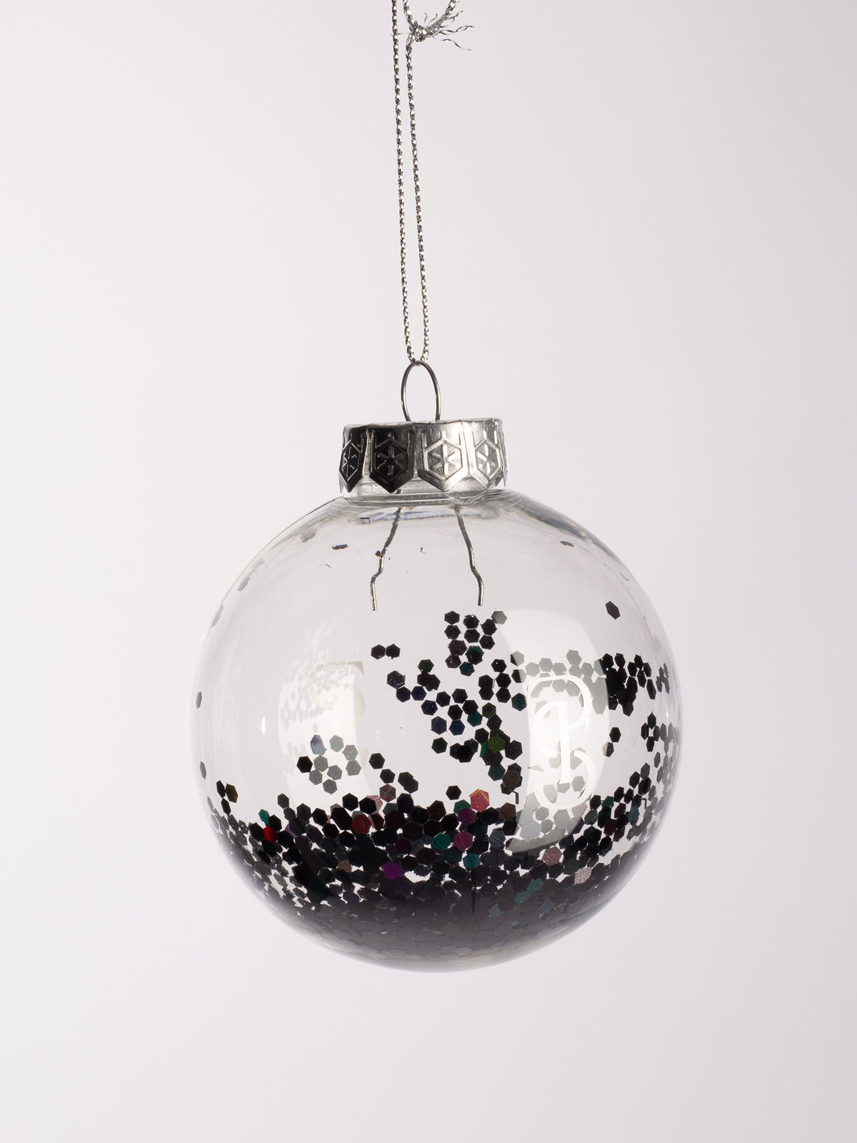 Christmas Glitter Ball Sparkly merlot