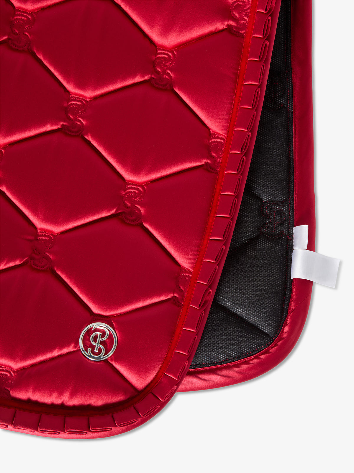 Saddle Pad Dressage Ruffle - Cranberry Red