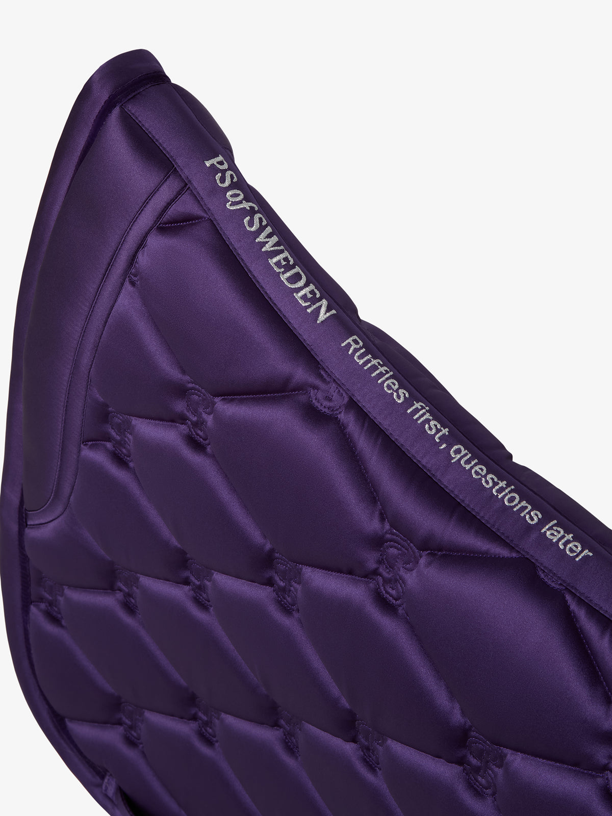 Saddle Pad Dressage Ruffle - Eclipse Purple