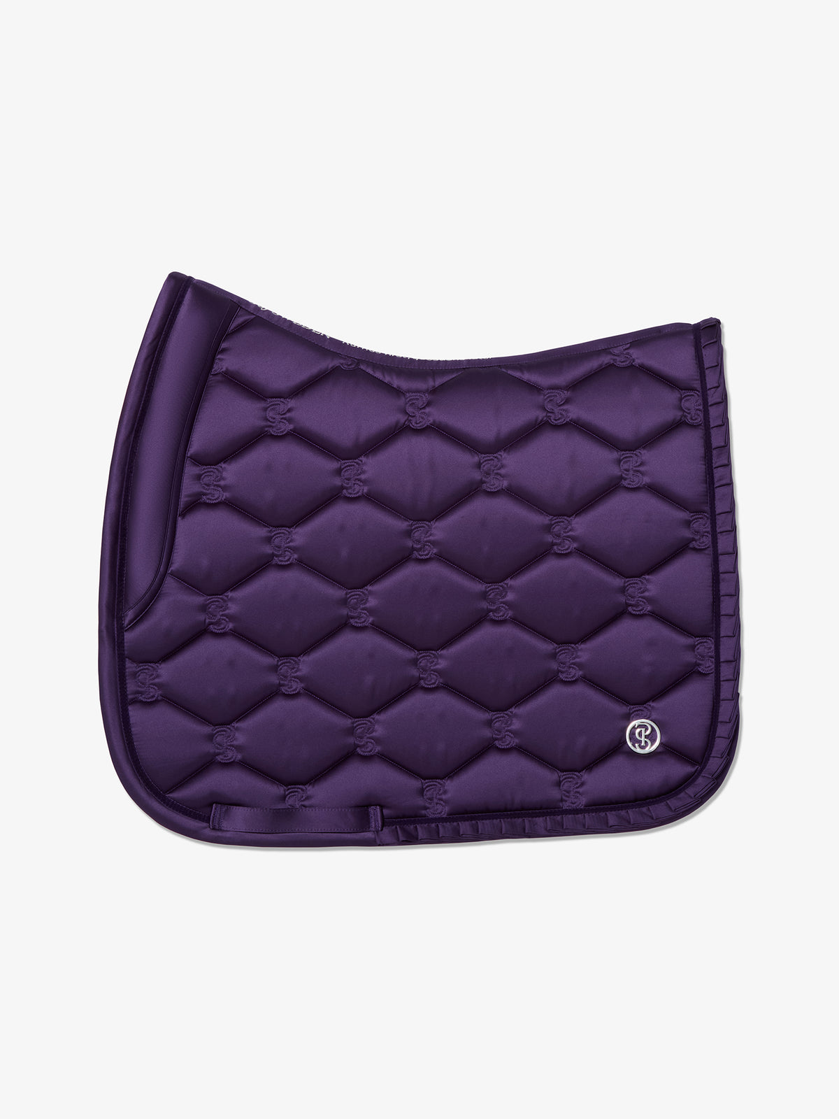 Saddle Pad Dressage Ruffle - Eclipse Purple