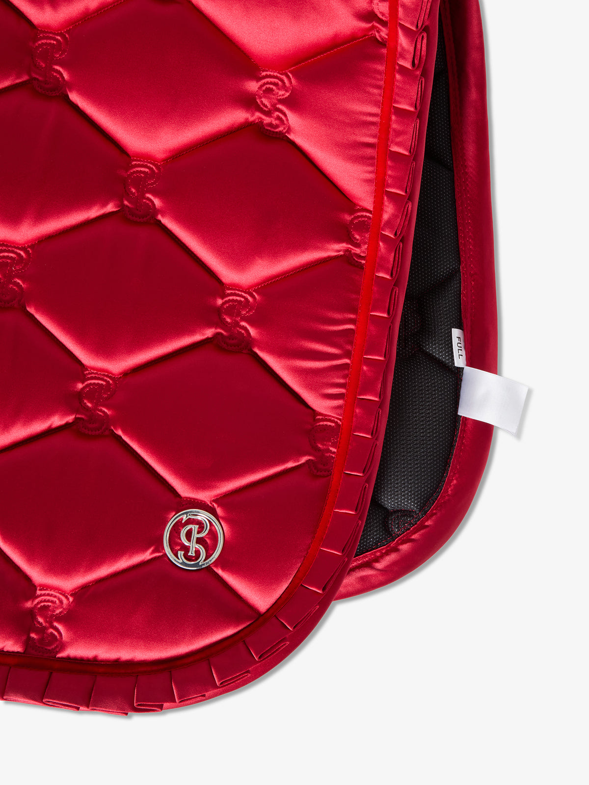 Saddle Pad Jump Ruffle - Cranberry Red