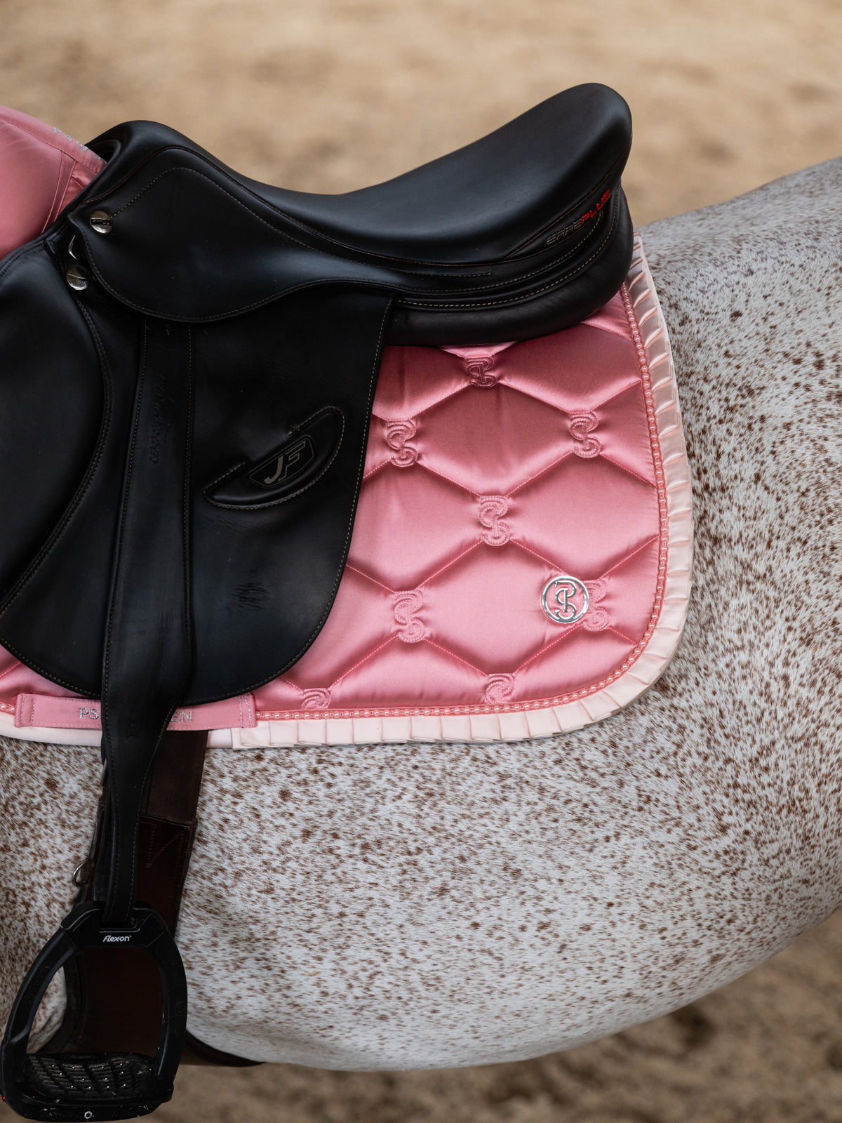 Saddle Pad Jump Ruffle Pearl - Vintage Pink