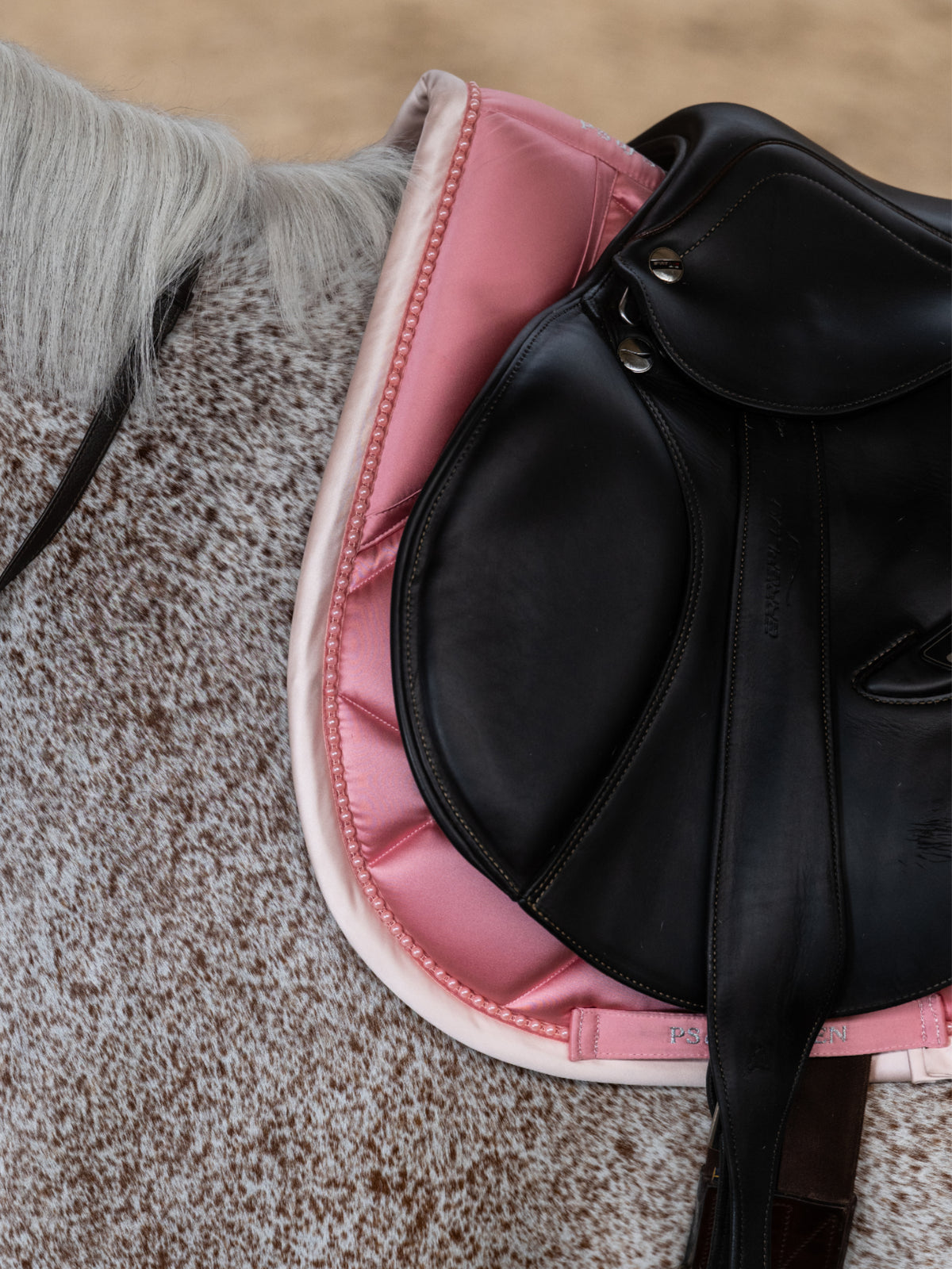 Saddle Pad Jump Ruffle Pearl - Vintage Pink