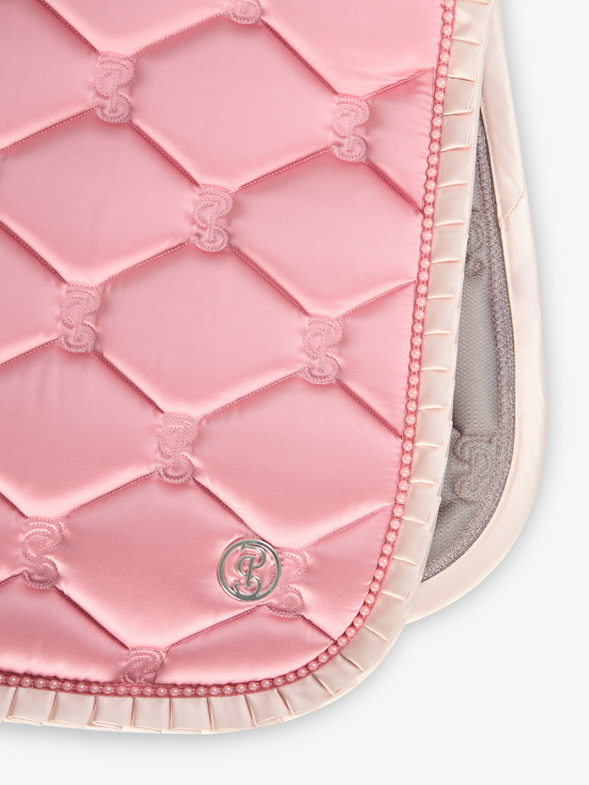 Saddle Pad Jump Ruffle Pearl - Vintage Pink