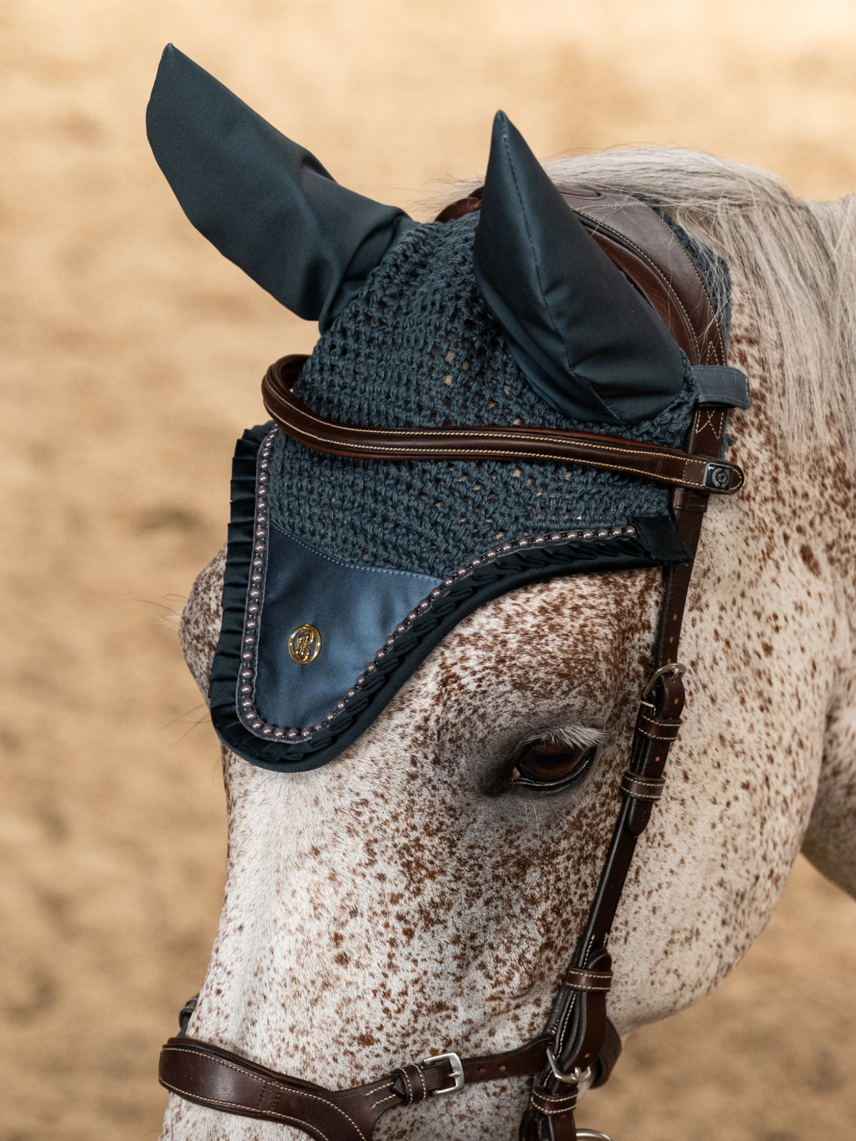 Saddle Pad Jump Ruffle Pearl - Shadow Blue