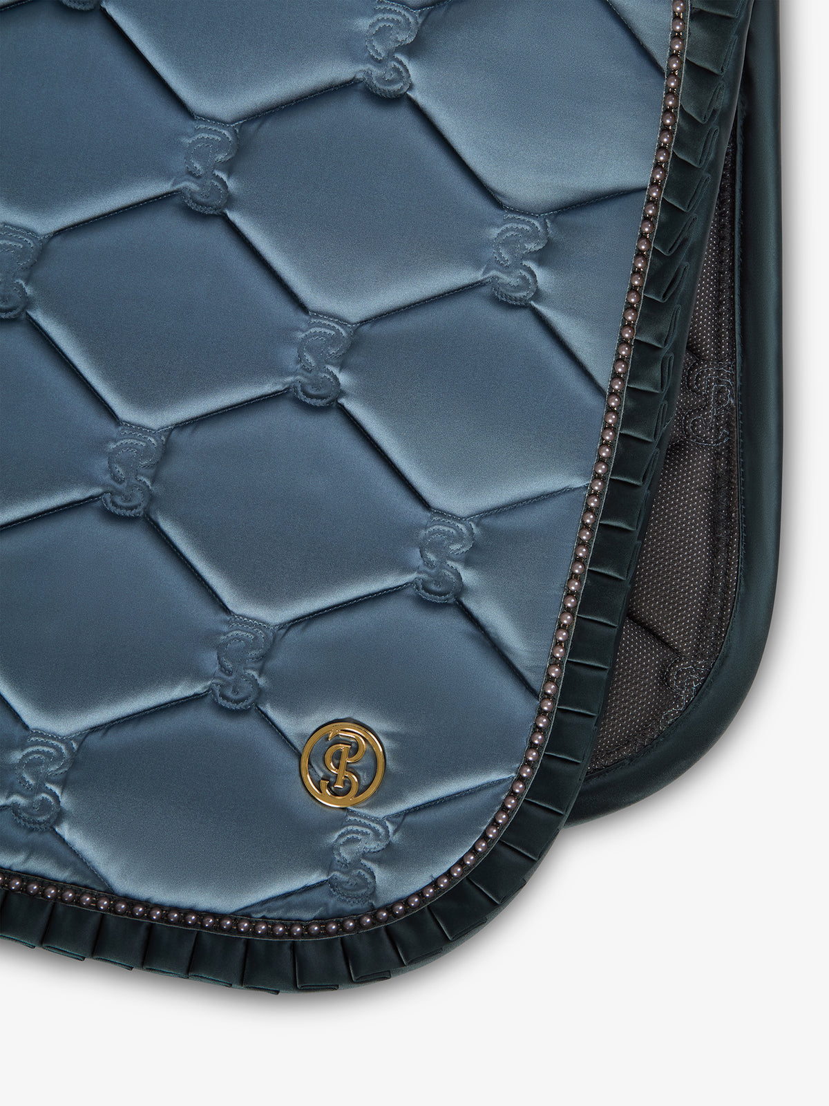 Saddle Pad Jump Ruffle Pearl - Shadow Blue