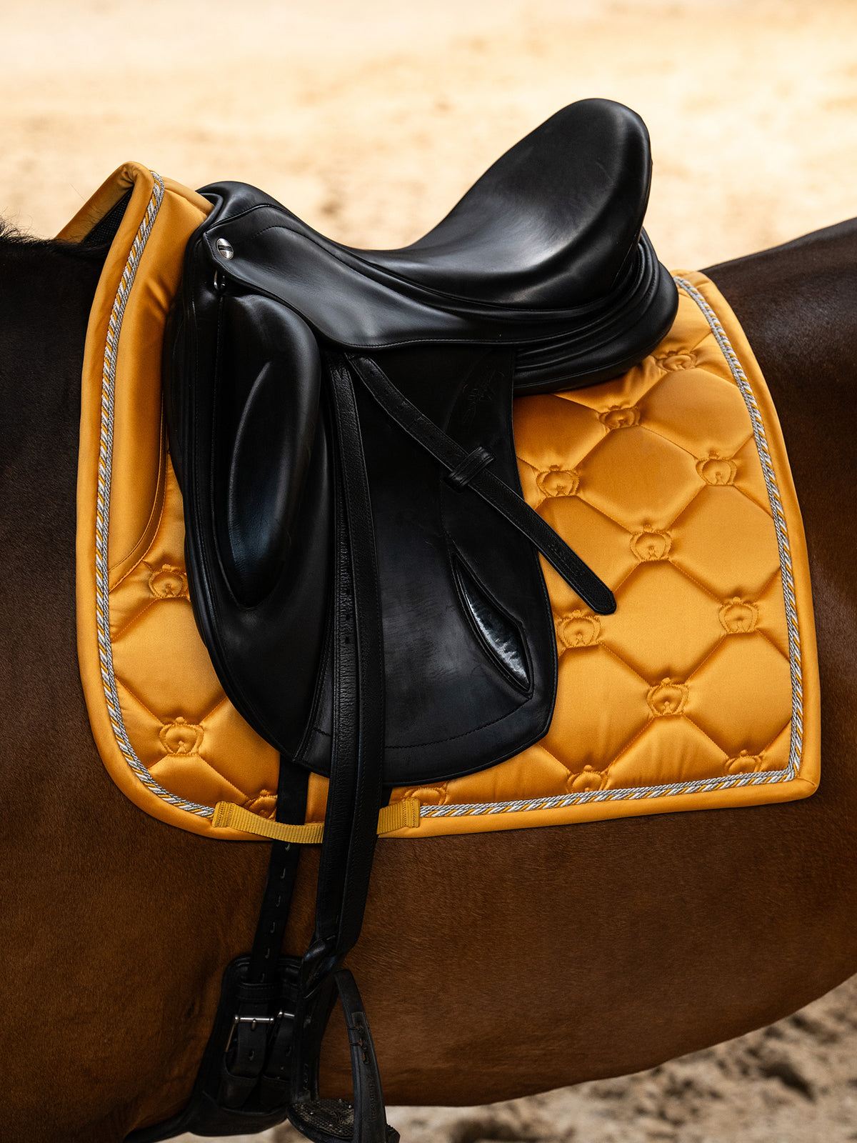 The Original Monogram Dressage Saddle Pad - Sunburst Sorbet