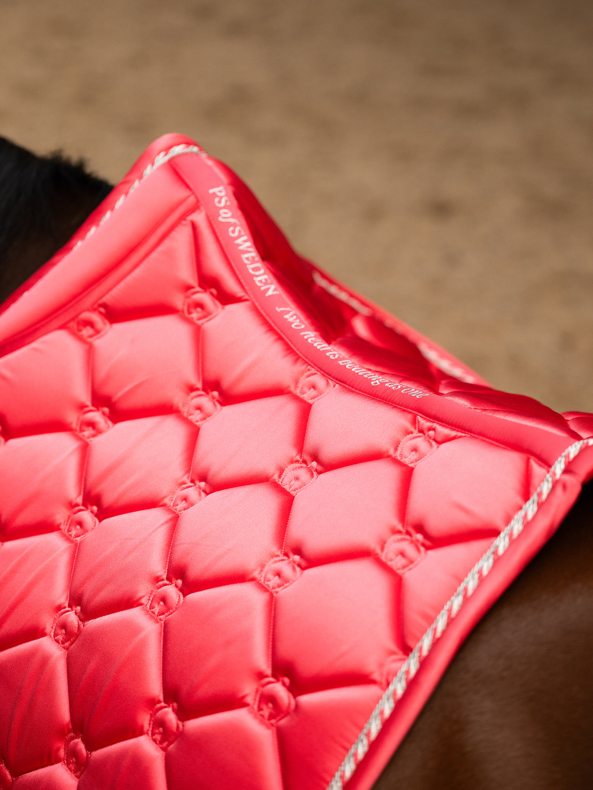 The Original Monogram Jump Saddle Pad - Pink Guava