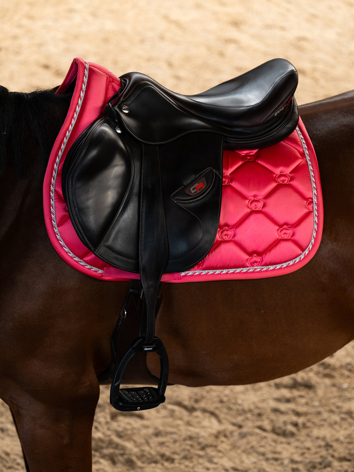 The Original Monogram Jump Saddle Pad - Pink Guava