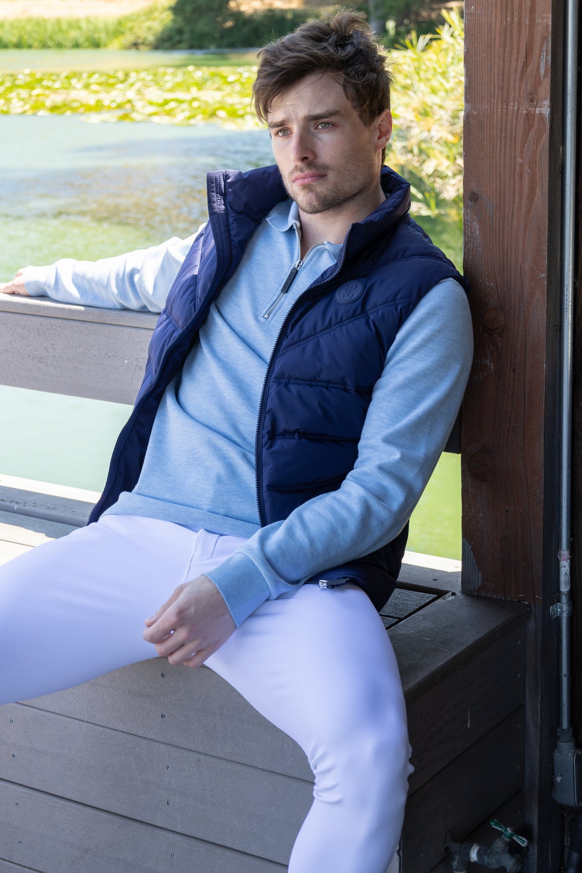 William Puffer Vest Navy