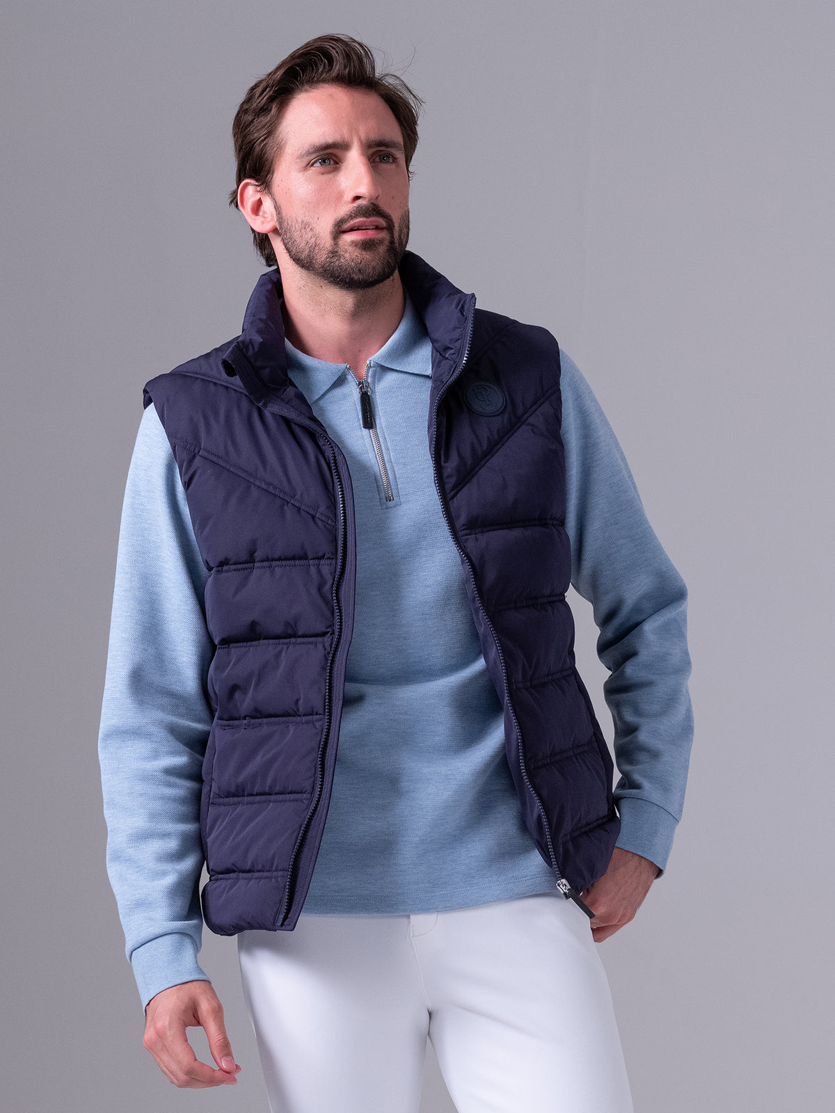 William Puffer Vest Navy