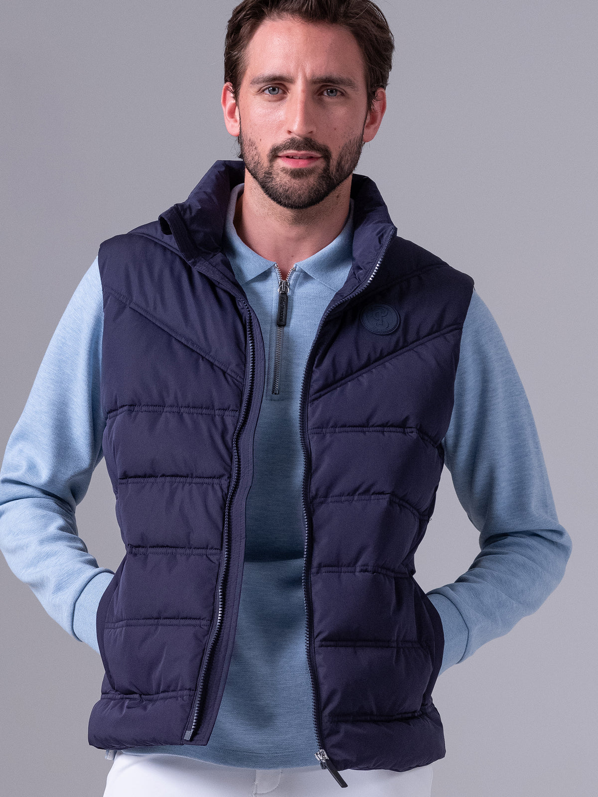 William Puffer Vest Navy