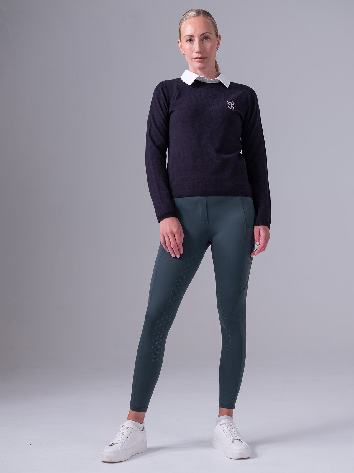 PS Logo Knit Sweater Navy