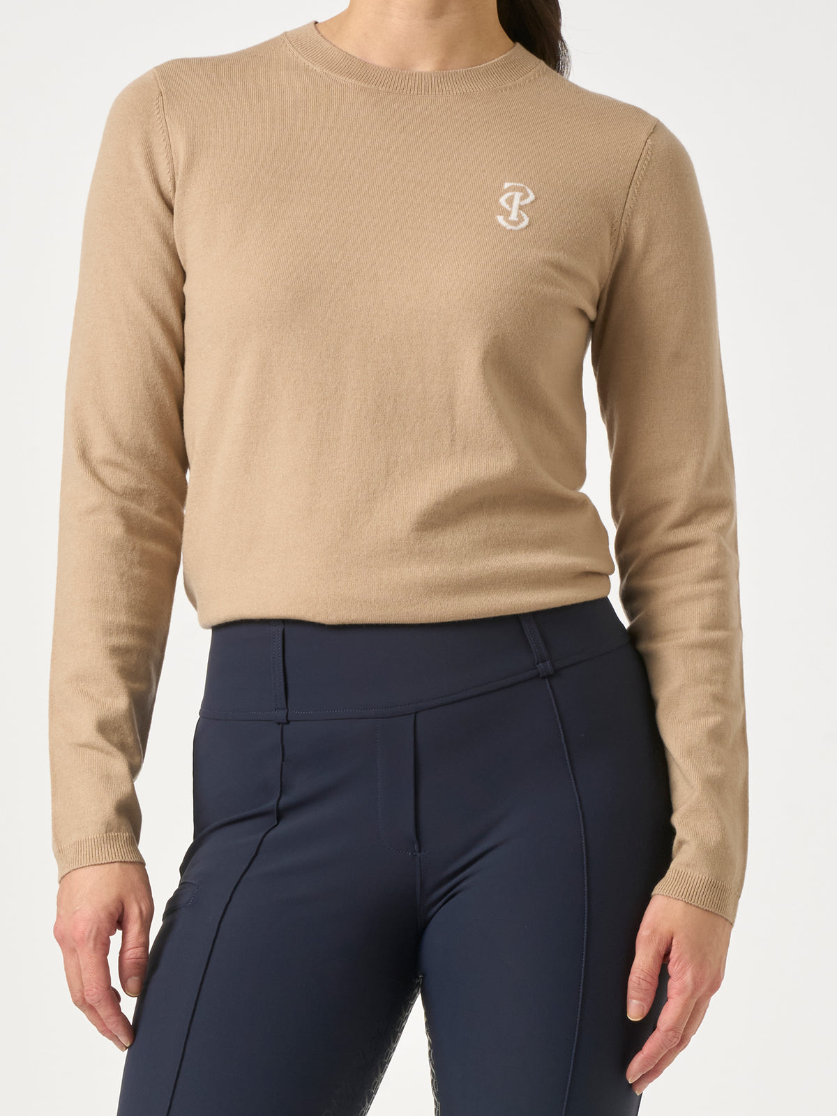PS Logo Knit Sweater Desert Beige