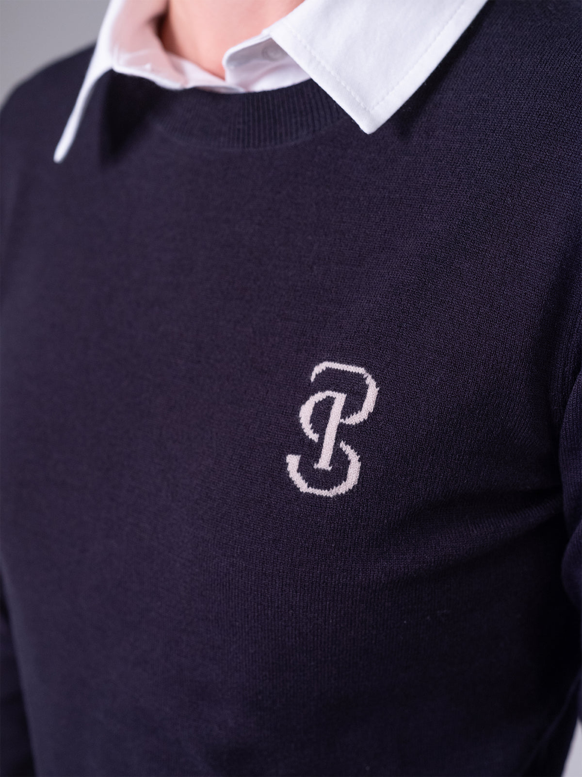 PS Logo Knit Sweater Navy