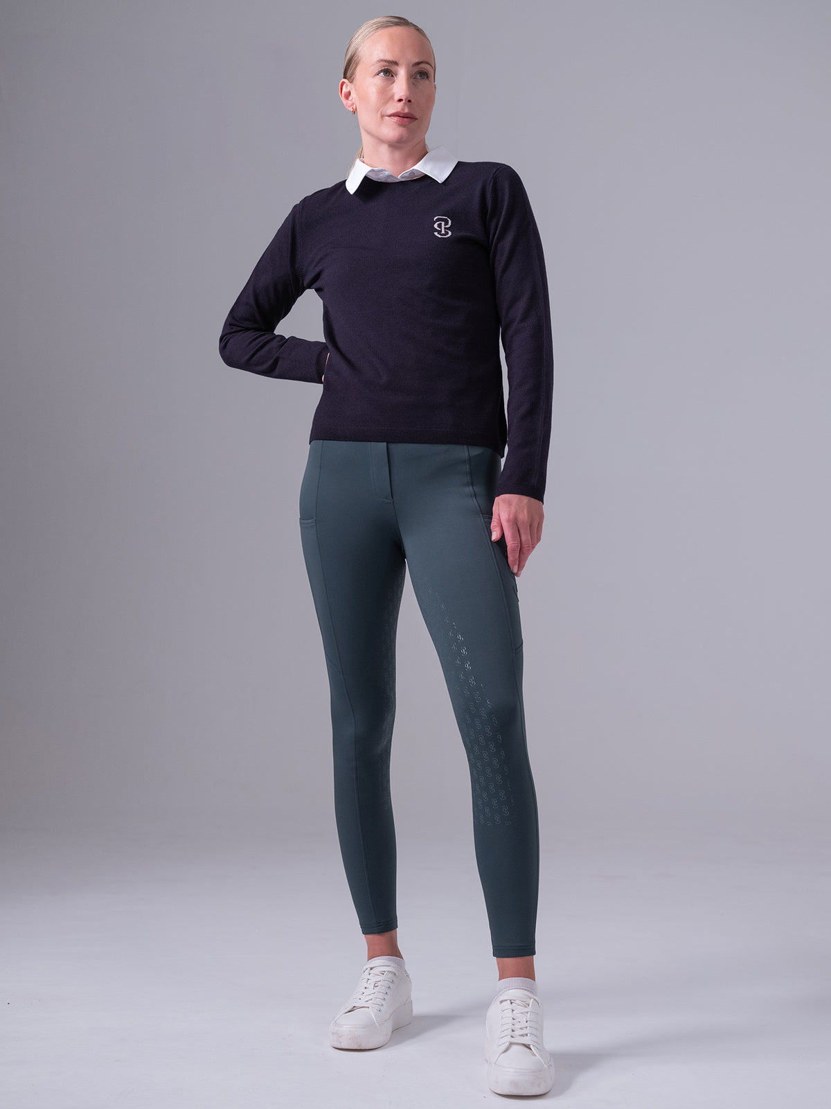 PS Logo Knit Sweater Navy