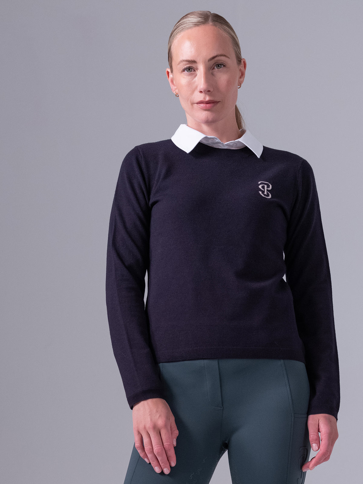 PS Logo Knit Sweater Navy