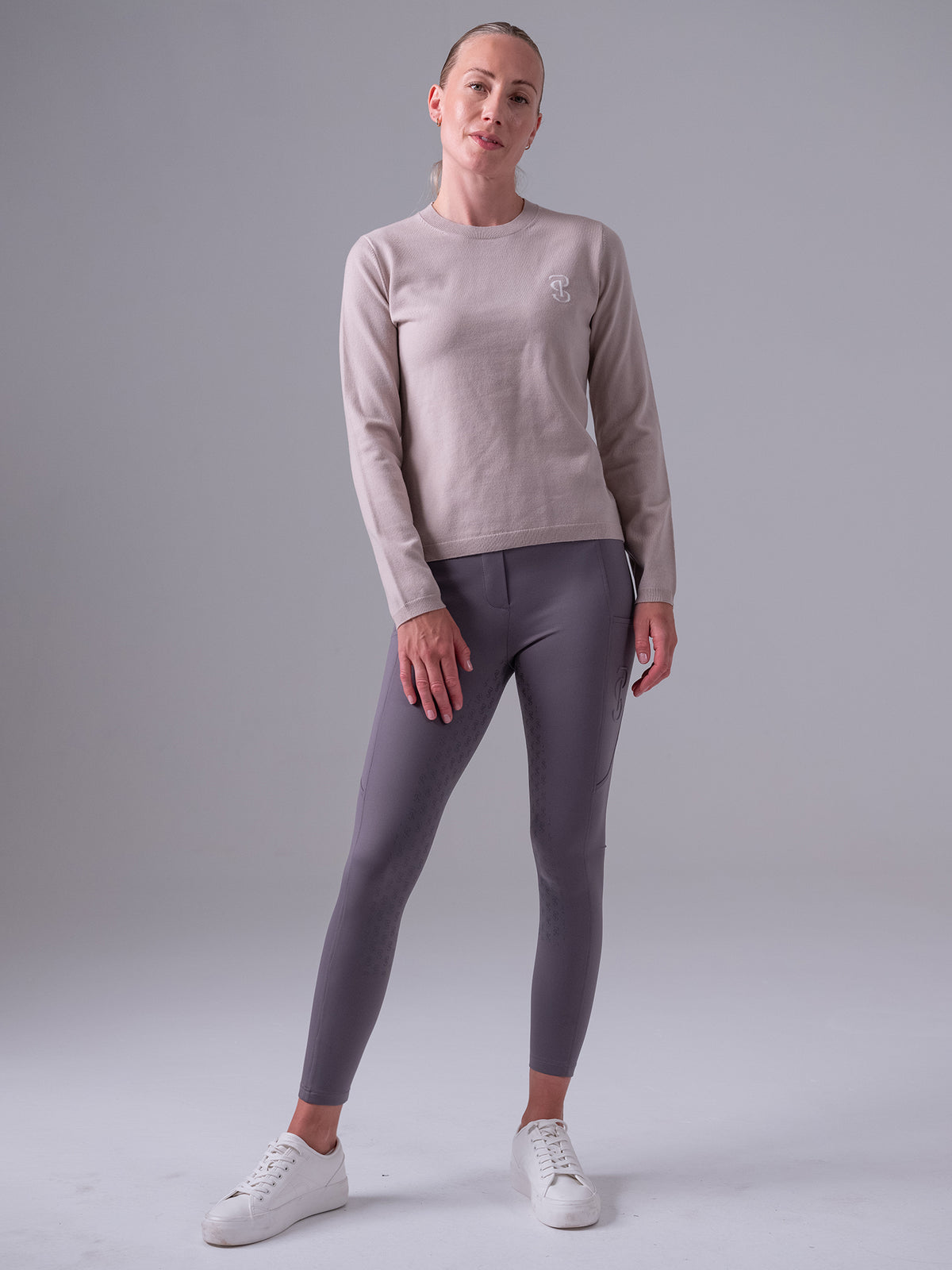 PS Logo Knit Sweater Silk taupe