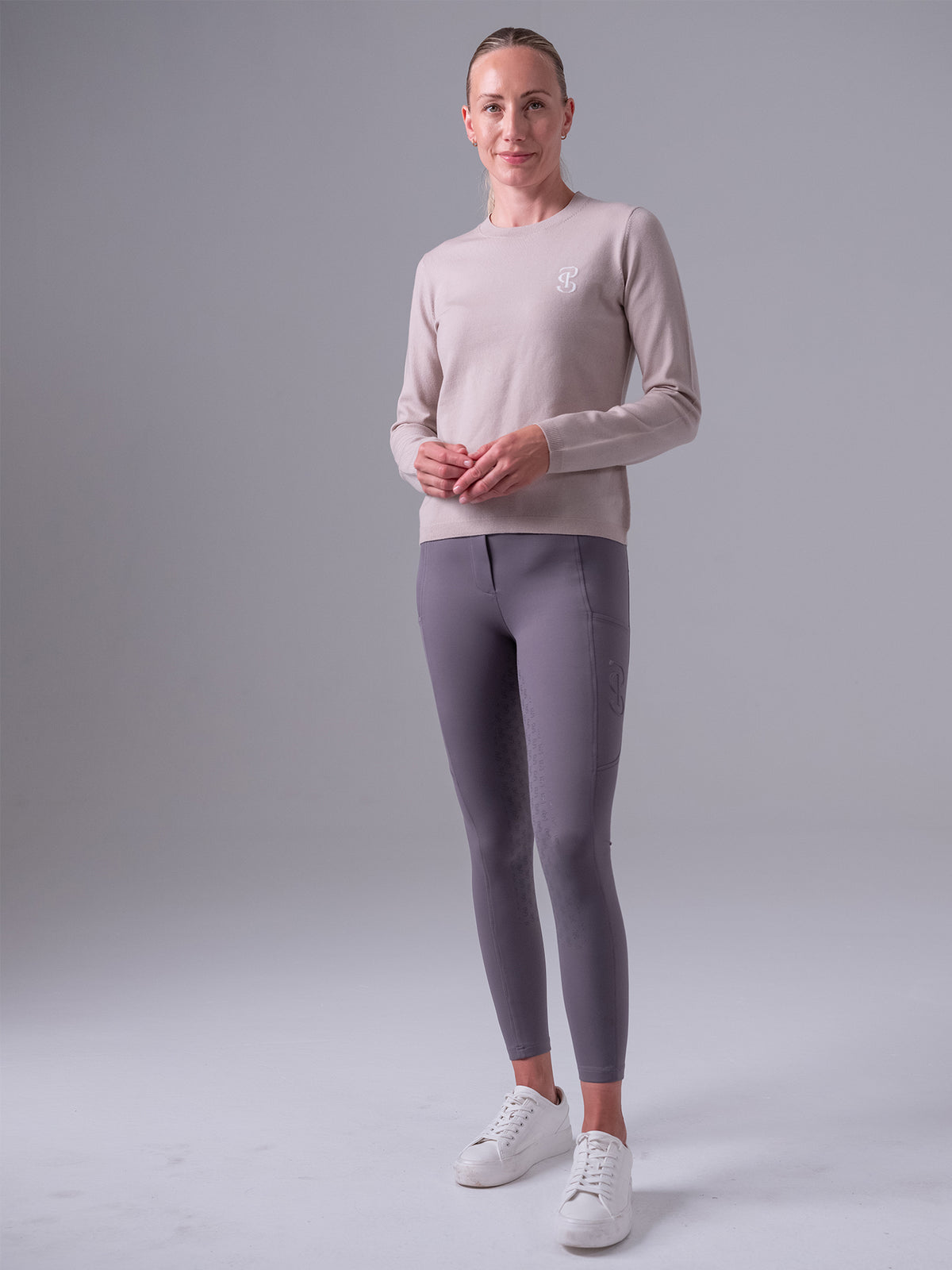 PS Logo Knit Sweater Silk taupe