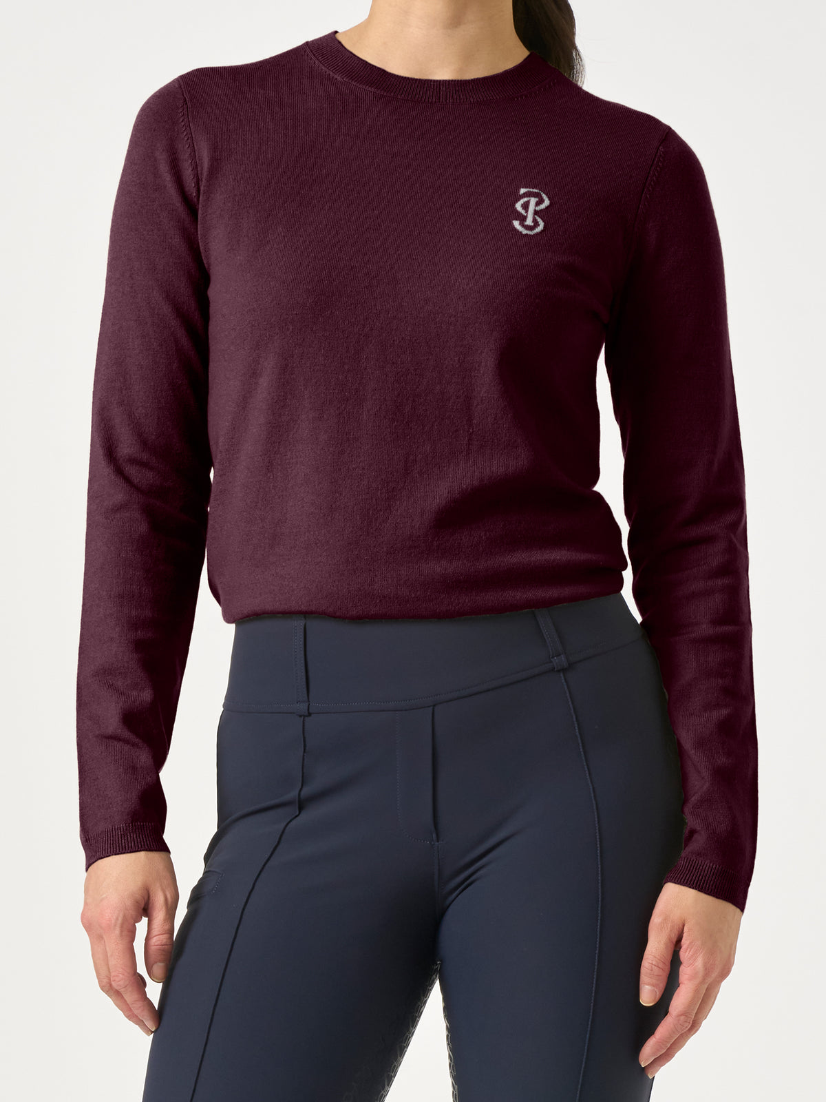 PS Logo Knit Sweater Plum