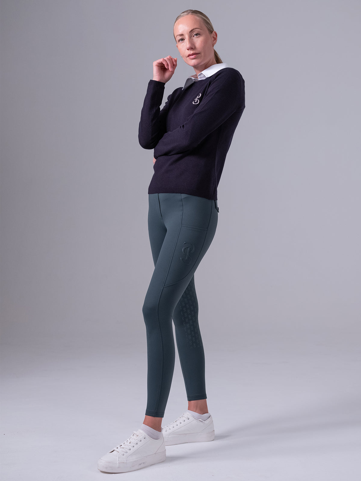 PS Logo Knit Sweater Navy