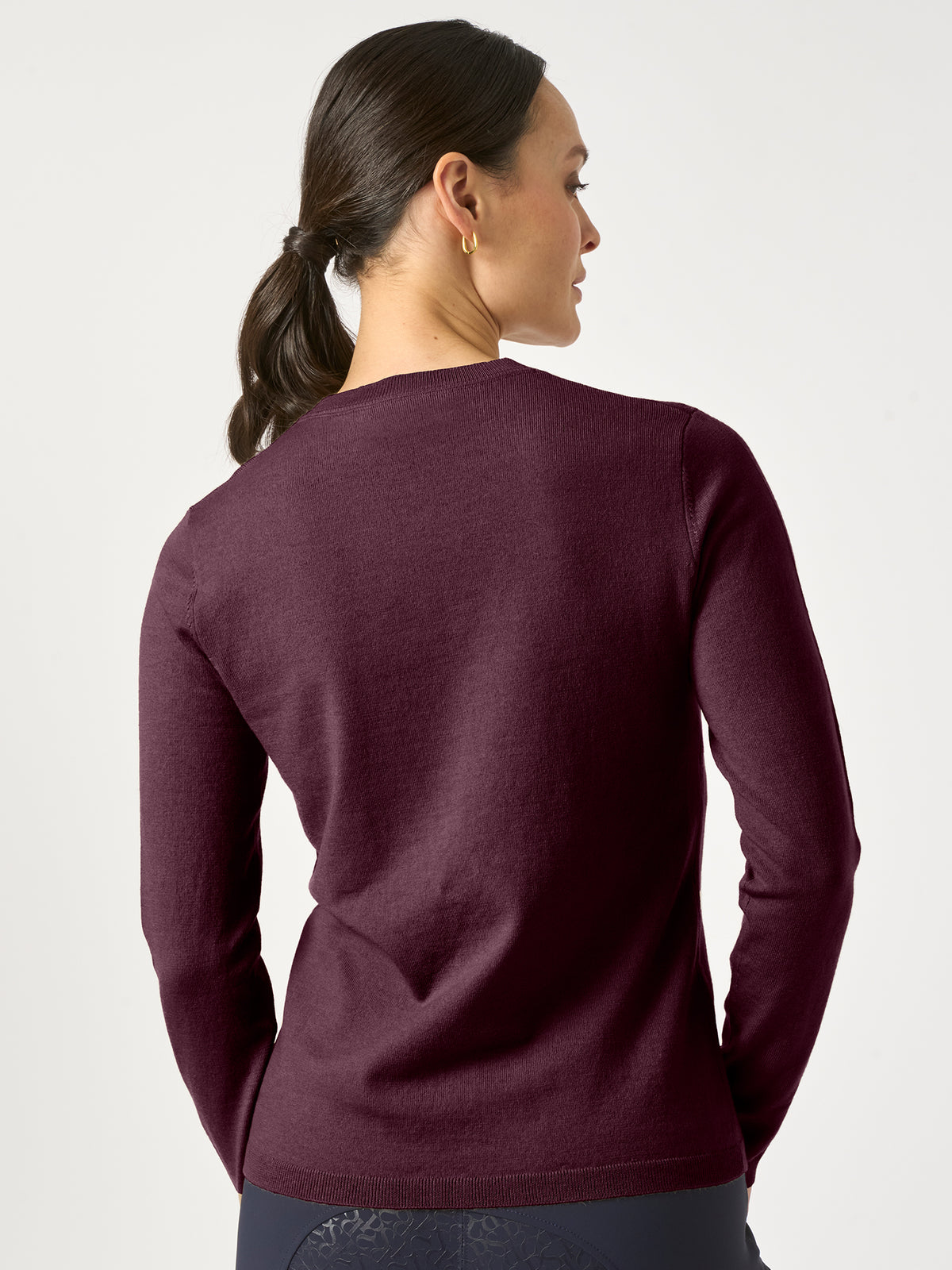 PS Logo Knit Sweater Plum