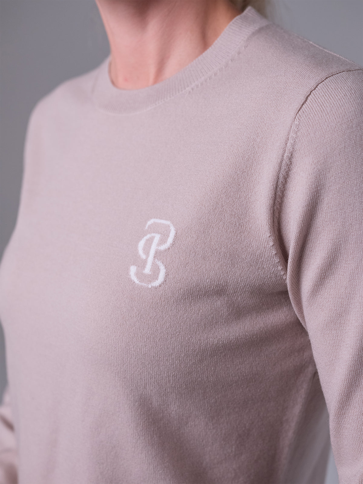 PS Logo Knit Sweater Silk taupe
