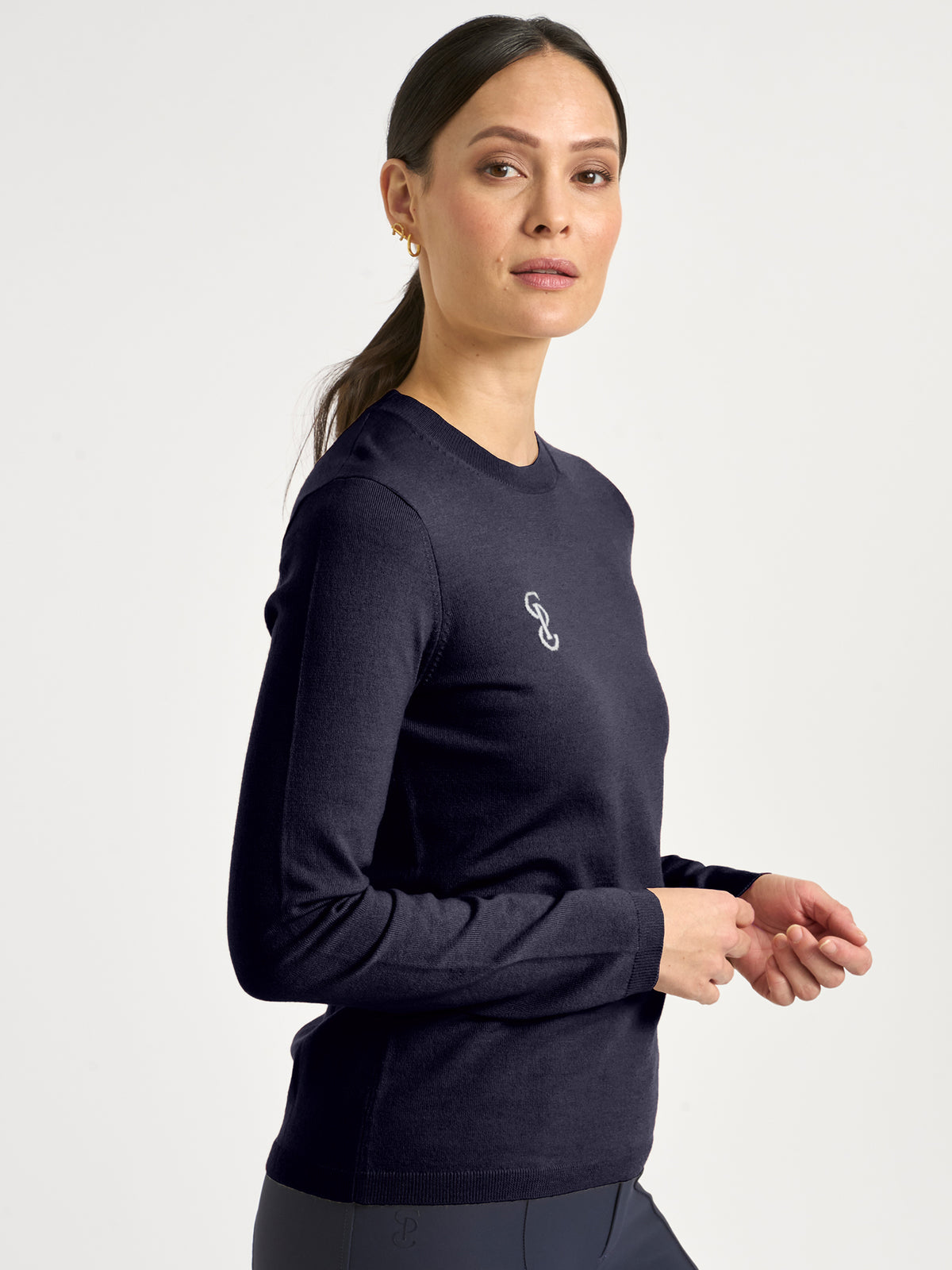 PS Logo Knit Sweater Navy