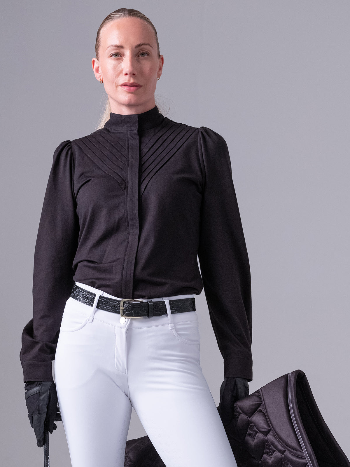 Tindra Tuxedo Shirt Black