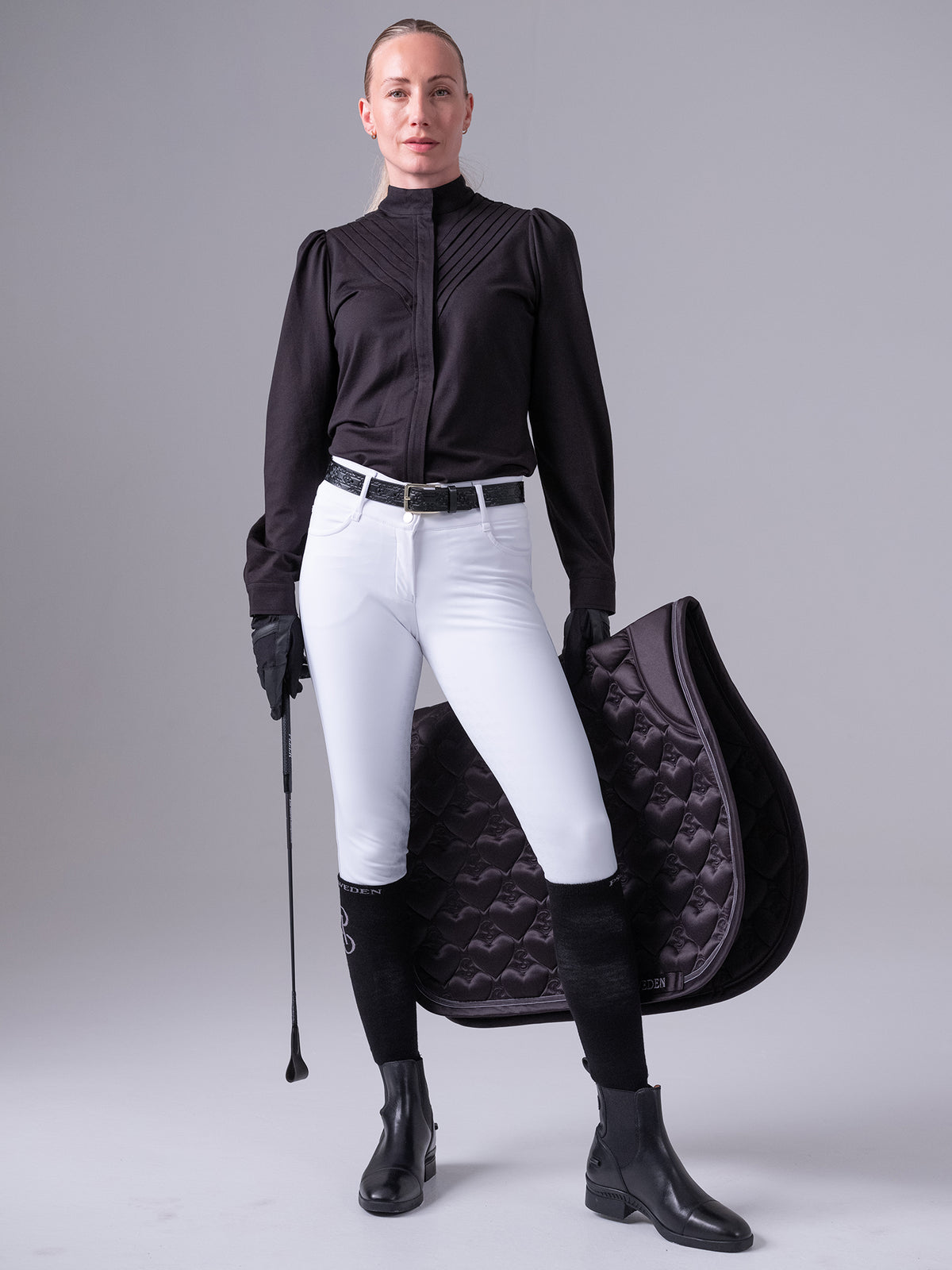 Tindra Tuxedo Shirt - Black