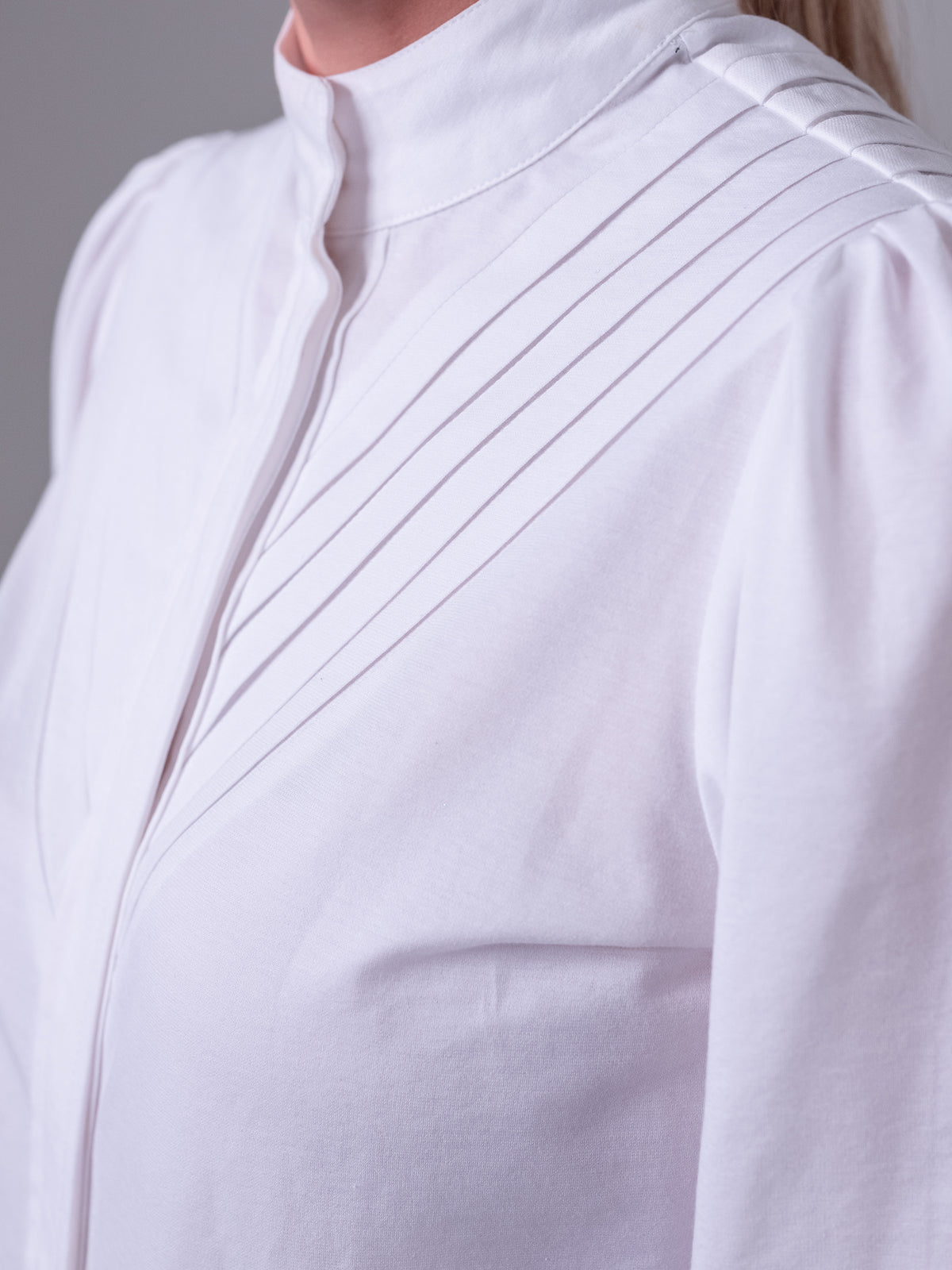 Tindra Tuxedo Shirt - White