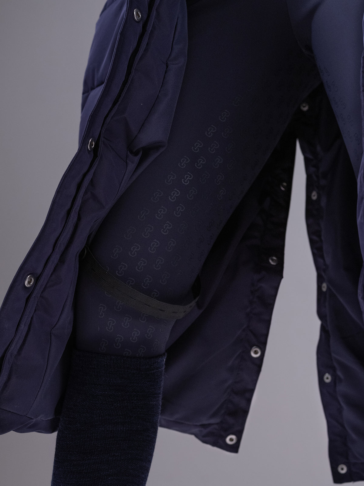 Diane Detachable Puffer Coat - Navy