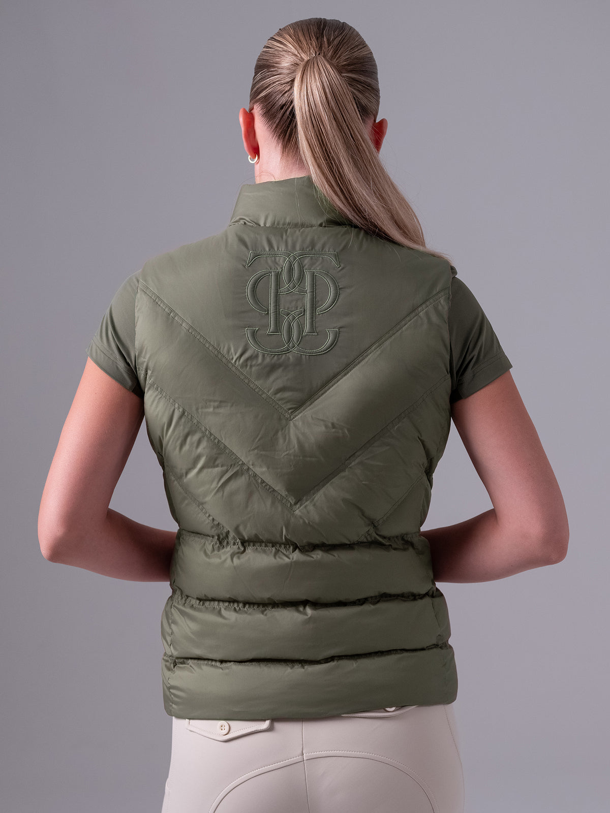 Lucy Puffer Vest - Vintage green