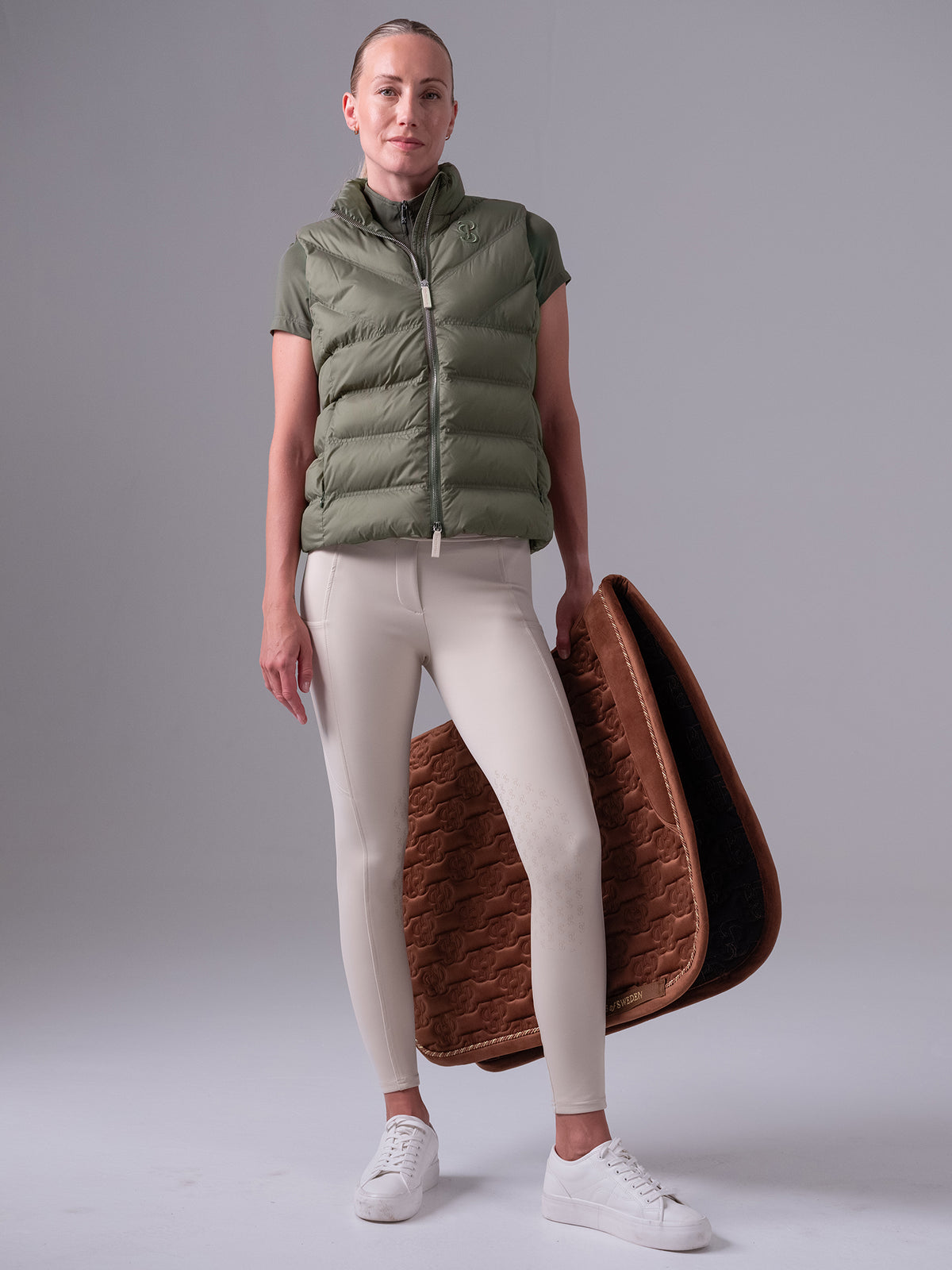 Lucy Puffer Vest - Vintage green