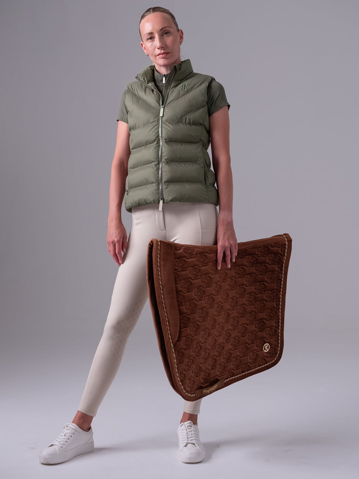 Lucy Puffer Vest - Vintage green