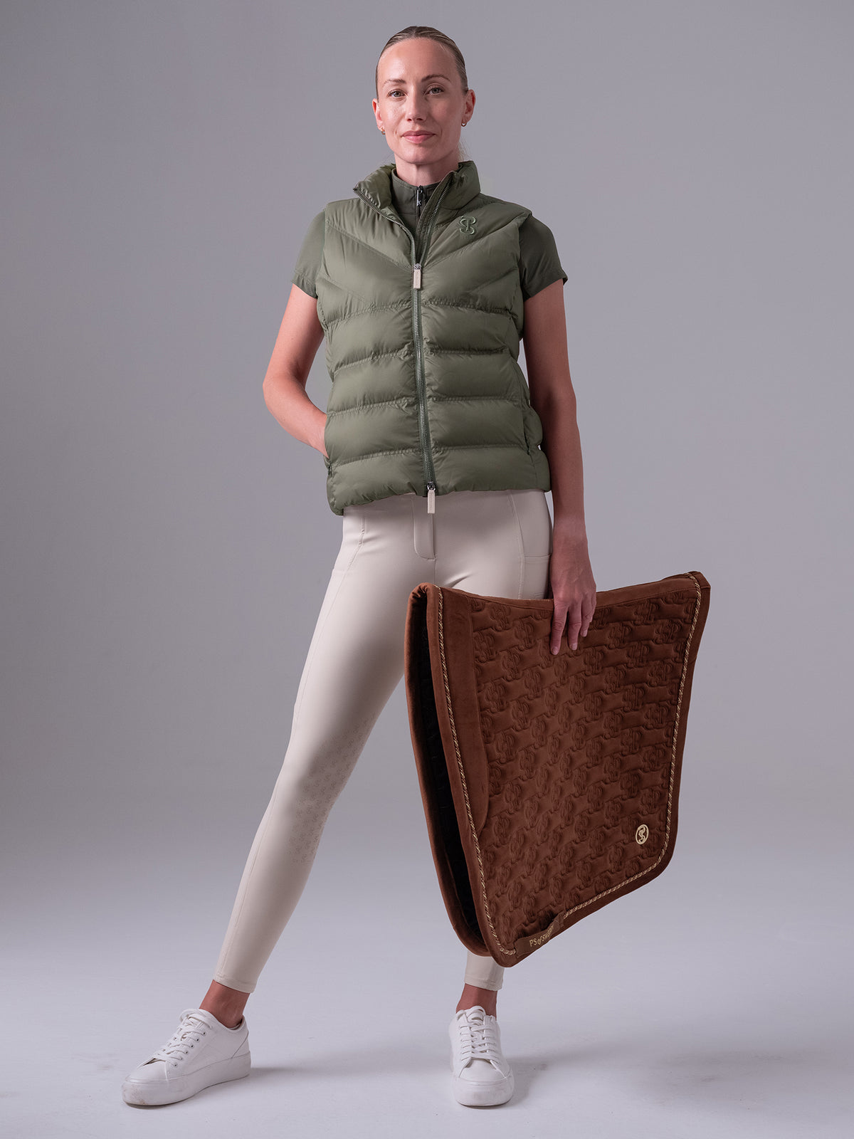 Lucy Puffer Vest - Vintage green