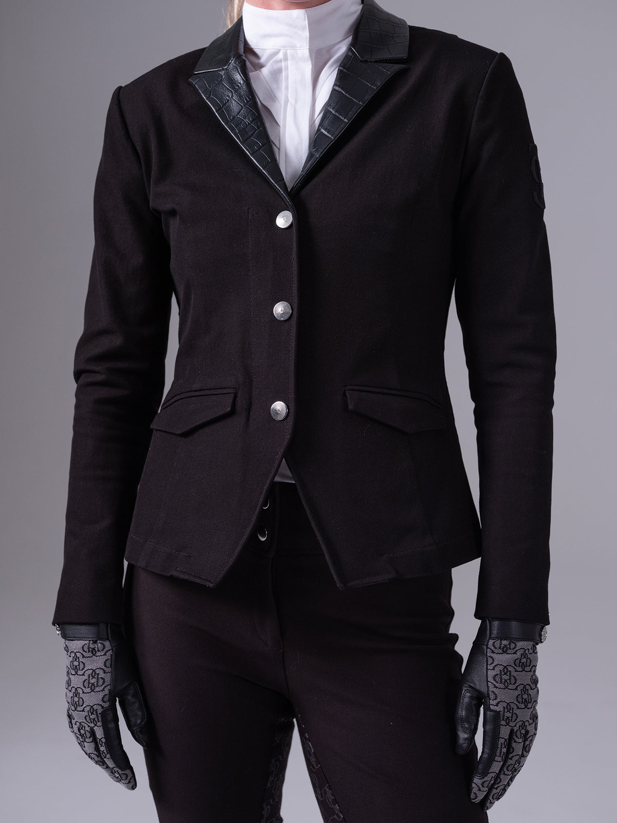 Carol Croco Blazer - Black