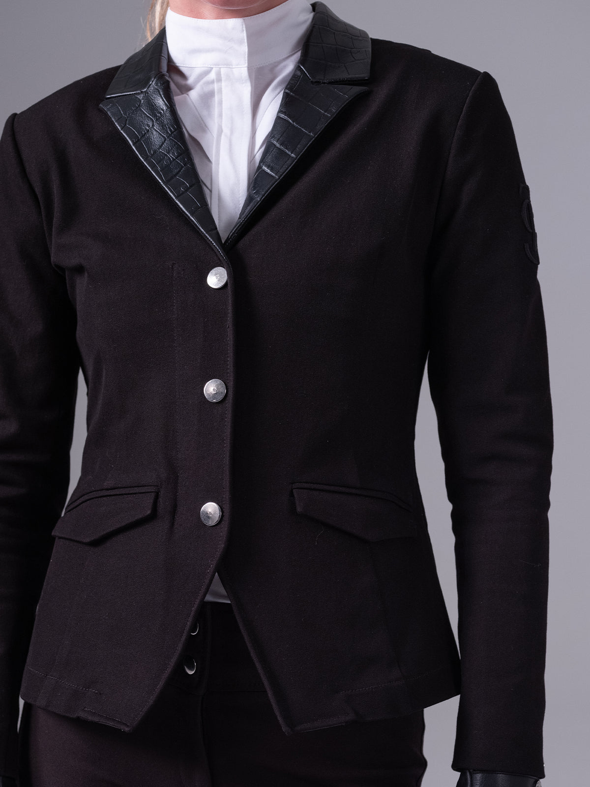 Carol Croco Blazer Black