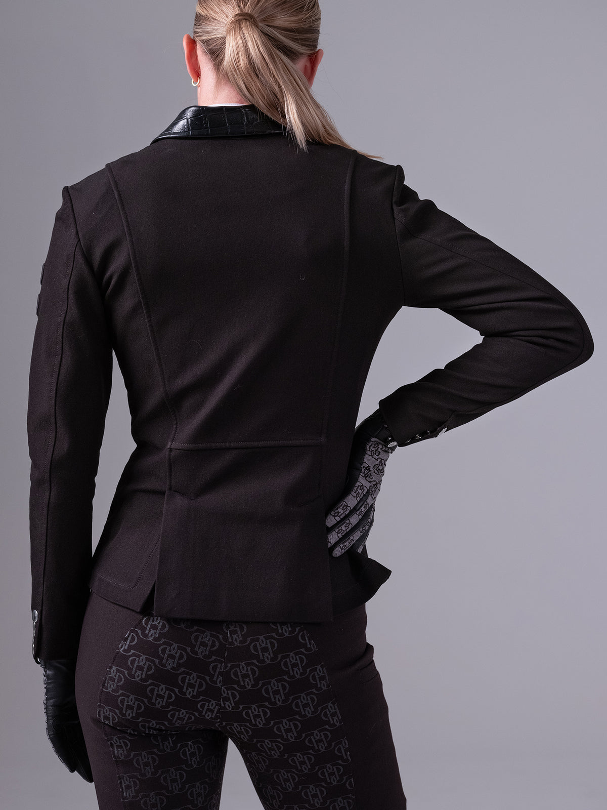 Carol Croco Blazer - Black