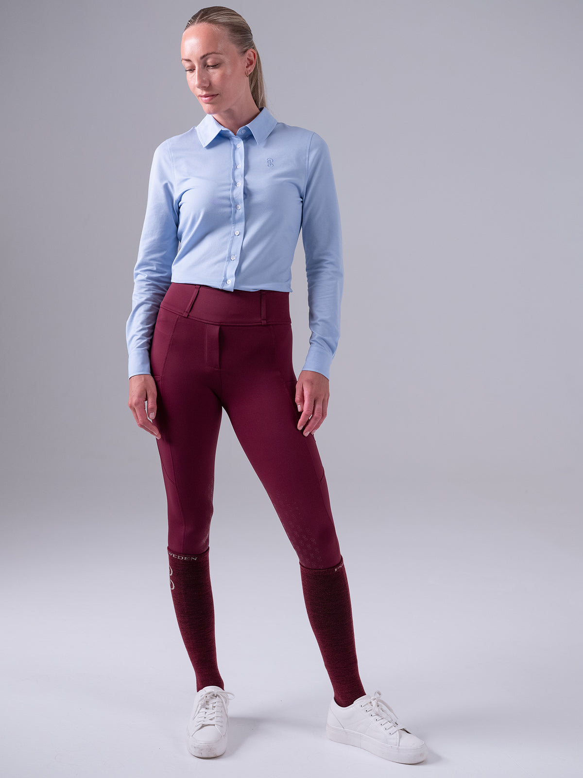 Rebecca Pique Shirt Light blue